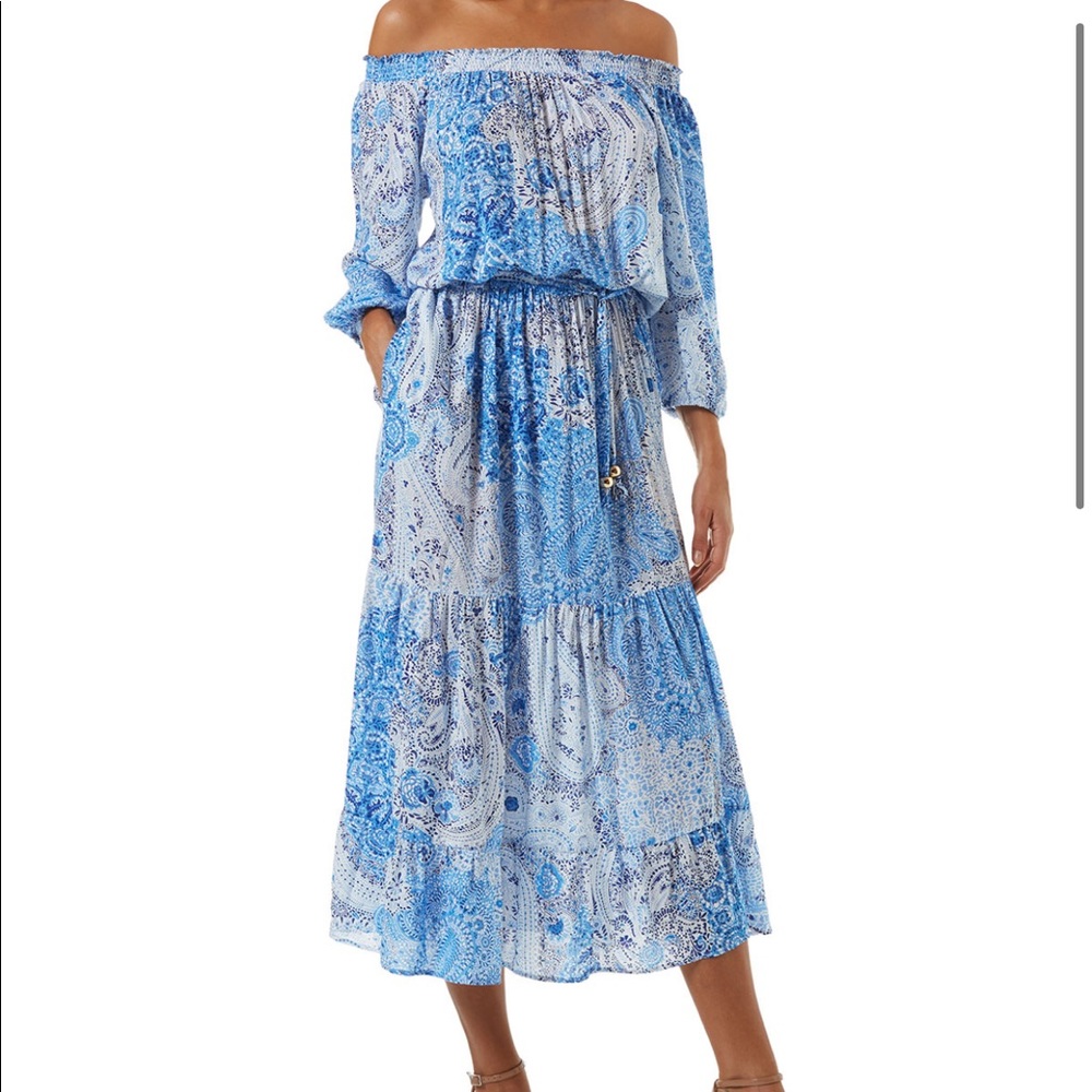 Melissa Odabash Condor off the Shoulder Paisley